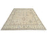 Alfombra tradicional turca Oushak de lana suave anudada a mano, color gris, de 9 x 12 pulgadas