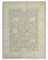 9x12 Soft Green Turkish Oushak Hand Knotted Soft Wool Area Rug