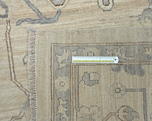 10x14 Gray Oushak  Turkish Hand Knotted Soft Wool Area Rug