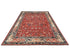 Alfombra afgana Aryana roja de lana teñida con vegetales, anudada a mano, de 9 x 12 pulgadas