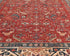 Alfombra afgana Aryana roja de lana teñida con vegetales, anudada a mano, de 9 x 12 pulgadas