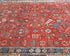 Alfombra afgana Aryana roja de lana teñida con vegetales, anudada a mano, de 9 x 12 pulgadas