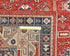 Alfombra afgana Aryana roja de lana teñida con vegetales, anudada a mano, de 9 x 12 pulgadas