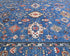 9x12 Blue Aryana Afghan Hand Knotted Veg Dye Wool Area Rug