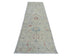 12 Ft Olive Green Oushak Turkish Hand Knotted Traditional Soft Wool Runner Rug