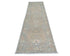 12 Ft Soft Brown Oushak Turkish Handmade Traditional Soft Wool Runner Rug