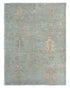 Oushak Olive Green Turkish Hand Knotted Muted 9x12 Ft Wool Area Rug