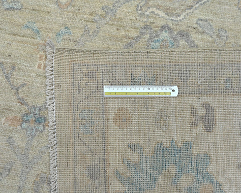 10x14 Gray Oushak Turkish Hand Knotted Soft Wool Area Rug