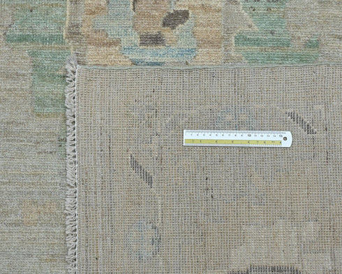 10x14 Gray Oushak Turkish Hand Knotted Soft Wool Area Rug