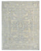 9x12 Feet Gray Turkish Oushak Hand Knotted Traditional Veg Dye Wool Area Rug