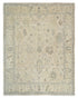 Light Brown 9x12 Ft Oushak Turkish Hand Knotted Traditional Soft Wool Area Rug