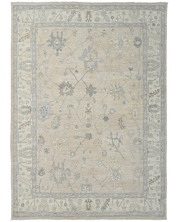 10x14 Brown Oushak Turkish Hand Knotted Soft Wool Area Rug