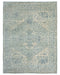 9x12 Beige Oushak Turkish Handmade Muted Traditional Veg Dye Wool Rug