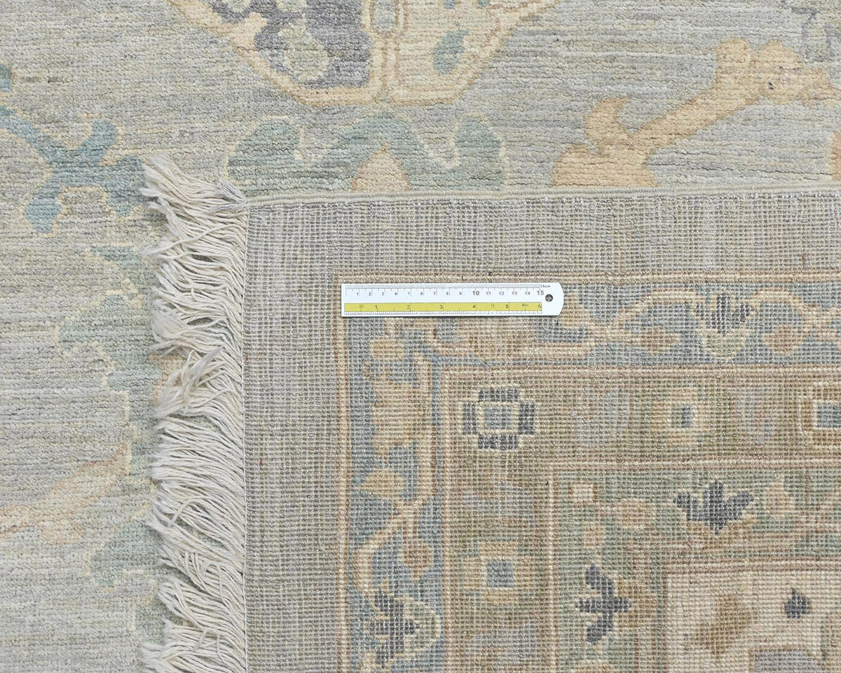 14x20 Zeigler Gray Afghan Hand Knotted Wool Area Rug