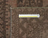 3x6 Vintage Brown Persian Style Hand Knotted Low Pile Wool Area Rug