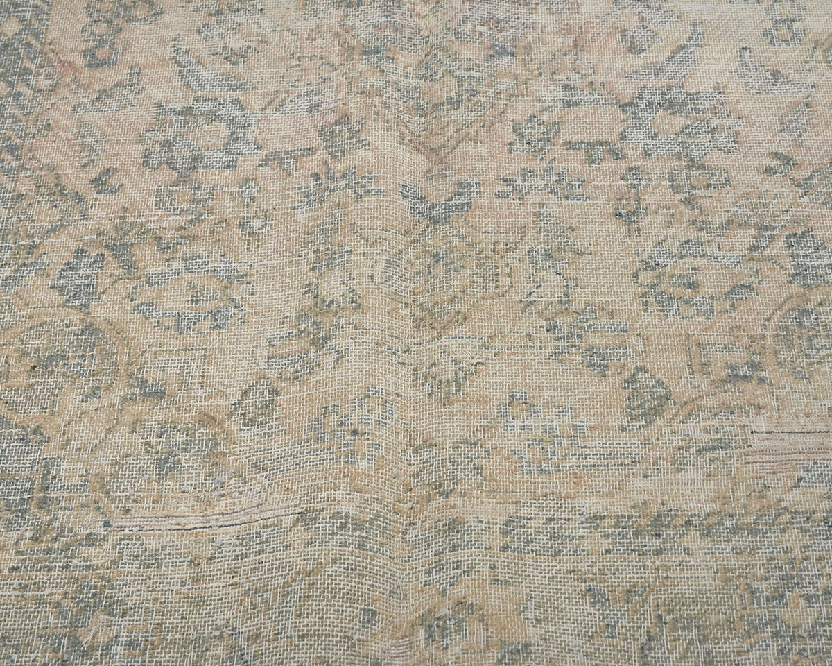 4x6 Vintage Brown Persian Style Distressed Hand Knotted Wool Area Rug