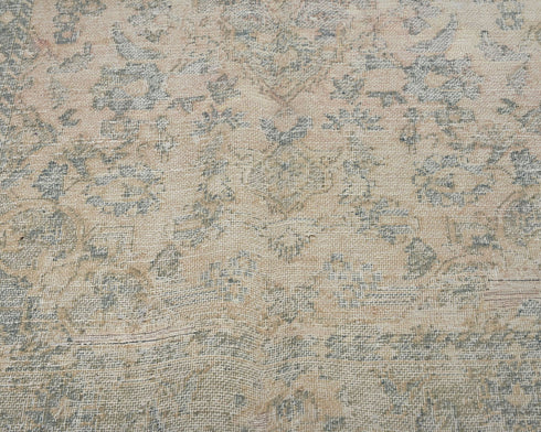 4x6 Vintage Brown Persian Style Distressed Hand Knotted Wool Area Rug