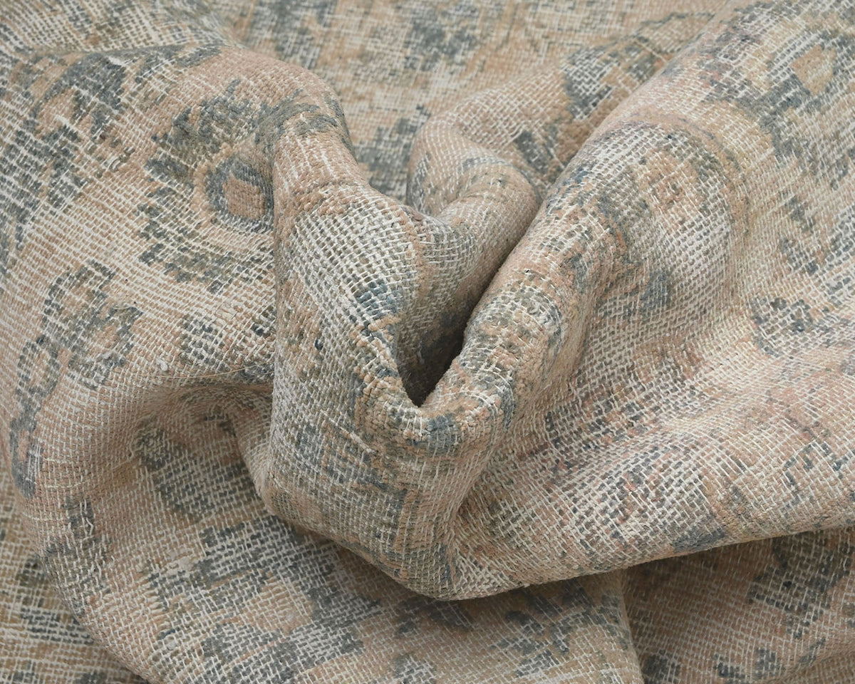 Alfombra de lana anudada a mano, estilo persa, vintage, marrón, 4x6