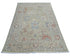 4x6 Ft Olive Green Oushak Turkish Floral Traditional Veg Dye Wool Area Rug