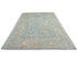 Muted Blue Oushak Turkish Hand Knotted Traditional 9x12 Wool Area Rug