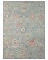 10x14 Greenish Gray Oushak Turkish Hand Knotted Soft Wool Area Rug