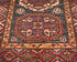 2x3 Green Kazak Afghan Hand Knotted Wool Area Rug