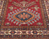 12 Feet Red Kazak Afghan Hand Knotted Wool Runner Rug