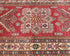 12 Feet Red Kazak Afghan Hand Knotted Wool Runner Rug