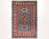 Blue 3x5 Kazak Afghan Hand Knotted Traditional Wool Area Rug