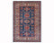 3x5 Blue Kazak Afghan Hand Knotted Geometric Wool Area Rug