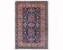 3x5 Blue Kazak Afghan Hand Knotted Geometric Wool Area Rug