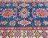 3x5 Blue Kazak Afghan Hand Knotted Geometric Wool Area Rug