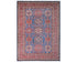 8x10 Blue Kazak Afghan Hand Knotted Geometric Wool Area Rug