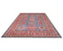 8x10 Blue Kazak Afghan Hand Knotted Geometric Wool Area Rug