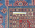 8x10 Blue Kazak Afghan Hand Knotted Geometric Wool Area Rug
