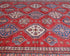 10x14 Red Kazak Afghan Hand Knotted Geometric Wool Area Rug