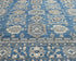 10'2x13'4 Ft Blue Kazak Afghan Hand Knotted Geometric Wool Area Rug