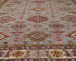 Gray 10x14 Kazak Afghan Hand Knotted Geometric Wool Area Rug