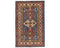 2x3 Blue Kazak Afghan Hand Knotted Wool Area Rug