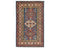 2x3 Blue Kazak Afghan Hand Knotted Wool Area Rug