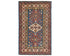 2x3 Blue Kazak Afghan Hand Knotted Wool Area Rug