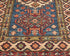 2x3 Blue Kazak Afghan Hand Knotted Wool Area Rug