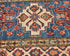 2x3 Blue Kazak Afghan Hand Knotted Wool Area Rug