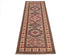 6 Feet Brown Kazak Afghan Hand Knotted Wool Runner Rug