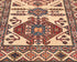 10 Feet Beige Kazak Afghan Hand Knotted Wool Runner Rug