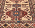 10 Feet Beige Kazak Afghan Hand Knotted Wool Runner Rug