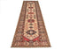 10 Feet Brown Kazak Afghan Hand Knotted Wool Runner Rug