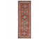 8 Feet Red Kazak Afghan Hand Knotted Wool Runner Rug