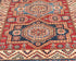 8 Feet Red Kazak Afghan Hand Knotted Wool Runner Rug