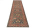 10 Feet Brown Kazak Afghan Hand Knotted Wool Runner Rug
